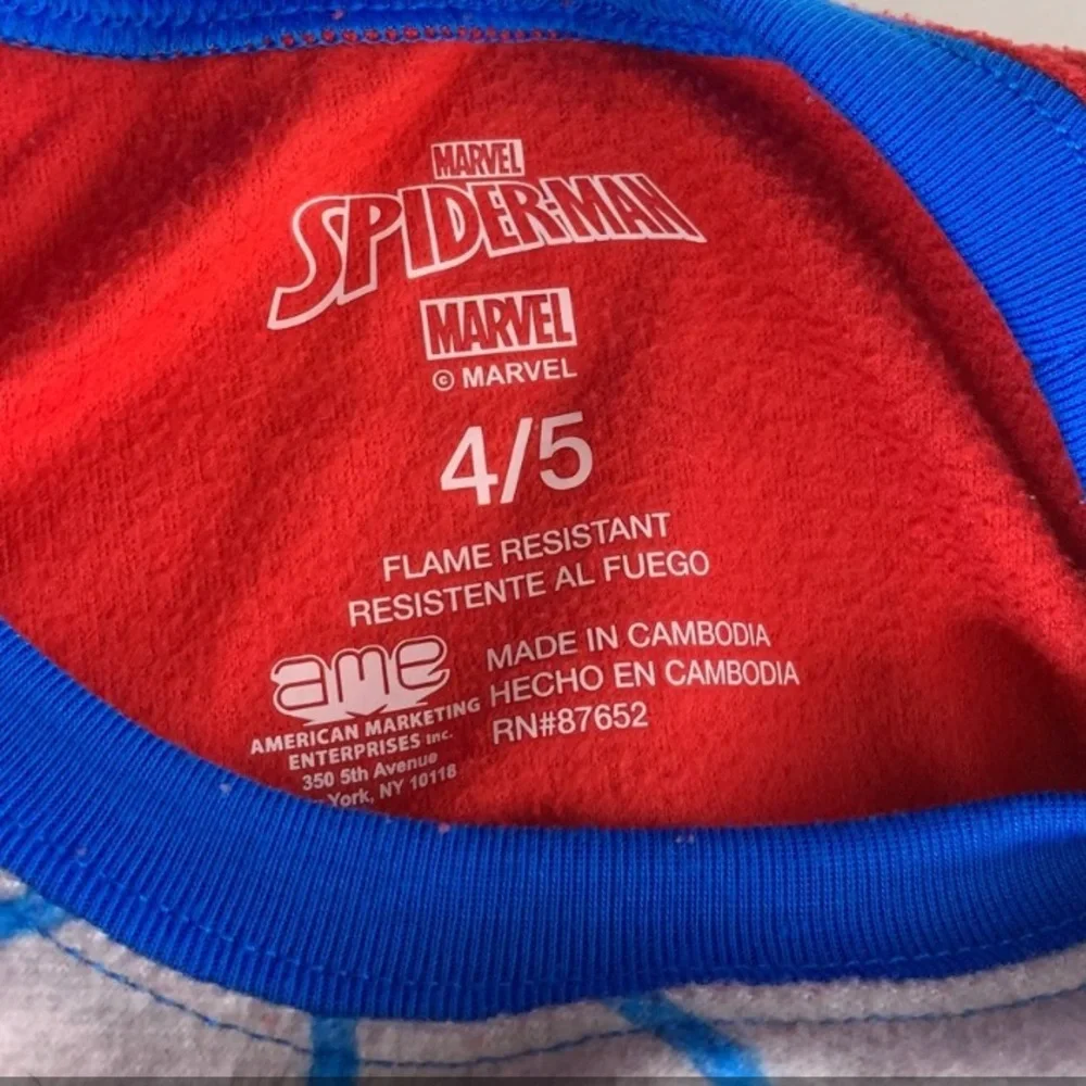 Marvel Fleece‎ Spider-Man PJs Size: 4/5